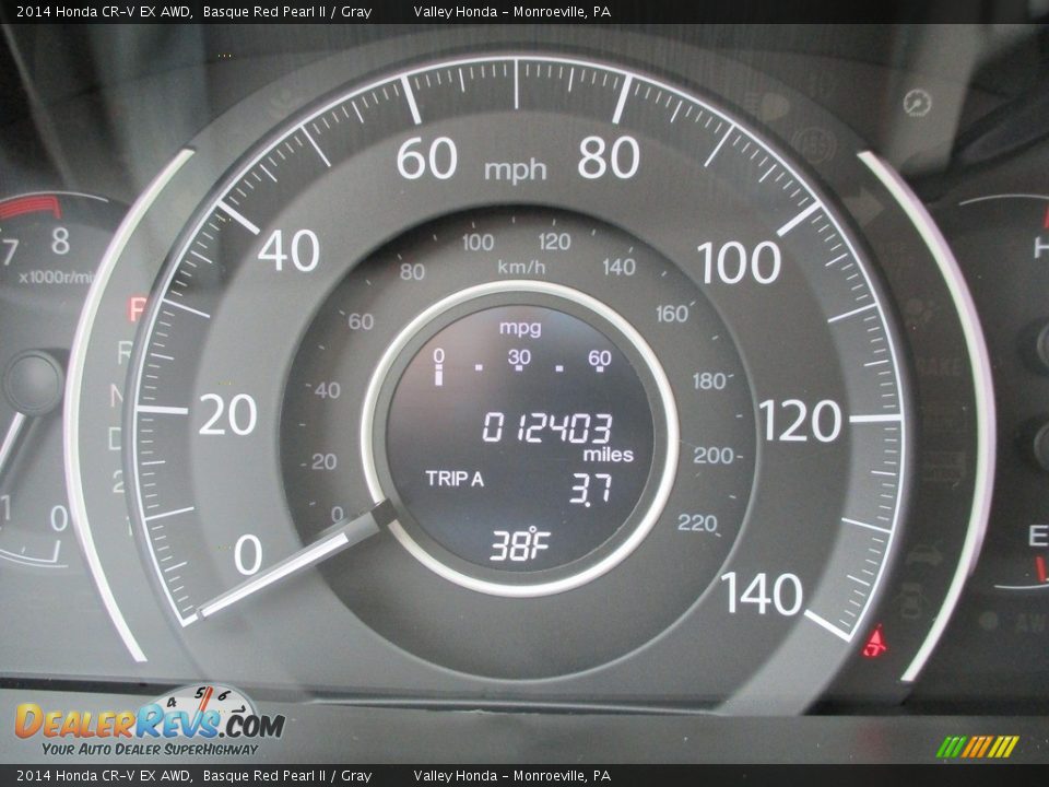 2014 Honda CR-V EX AWD Basque Red Pearl II / Gray Photo #20