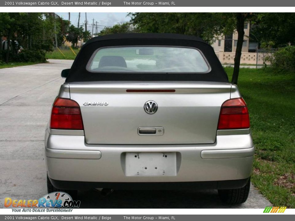 2001 Volkswagen Cabrio GLX Desert Wind Metallic / Beige Photo #7
