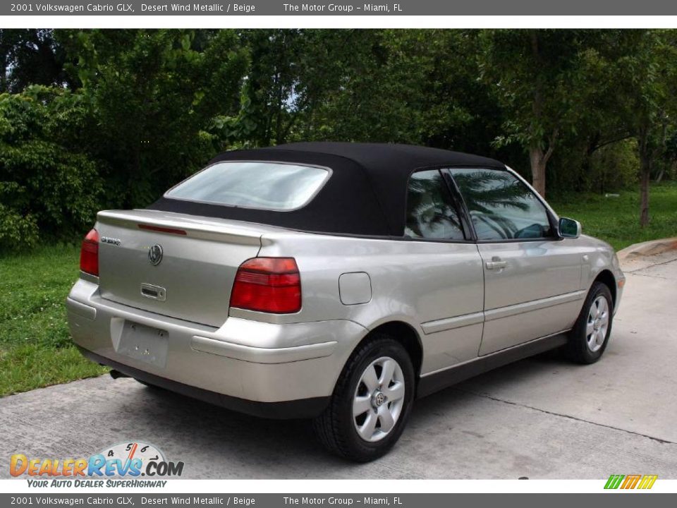 2001 Volkswagen Cabrio GLX Desert Wind Metallic / Beige Photo #8