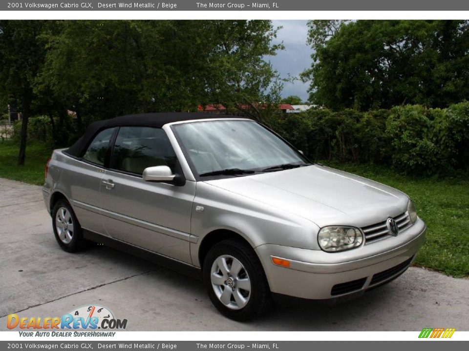 2001 Volkswagen Cabrio GLX Desert Wind Metallic / Beige Photo #12