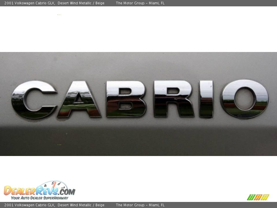 2001 Volkswagen Cabrio GLX Desert Wind Metallic / Beige Photo #15