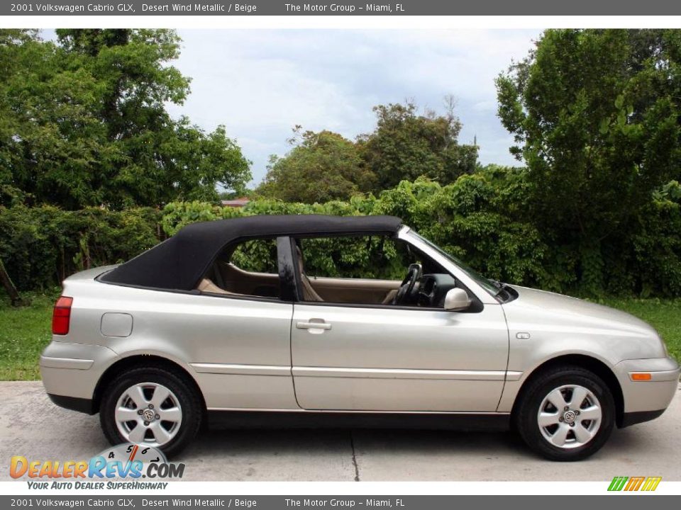 2001 Volkswagen Cabrio GLX Desert Wind Metallic / Beige Photo #17