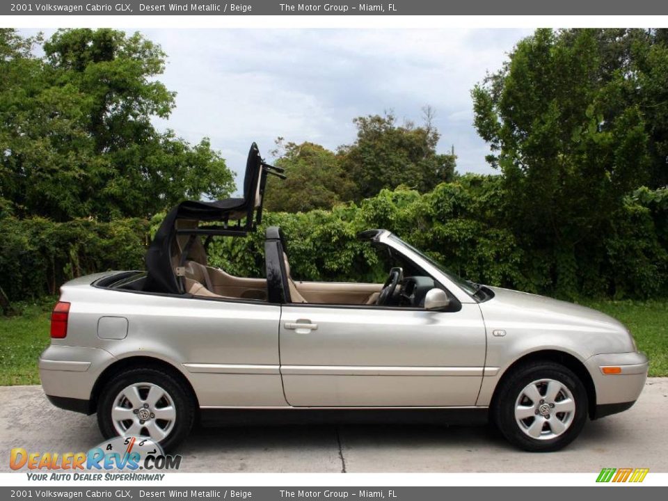 2001 Volkswagen Cabrio GLX Desert Wind Metallic / Beige Photo #18