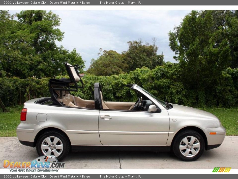 2001 Volkswagen Cabrio GLX Desert Wind Metallic / Beige Photo #19