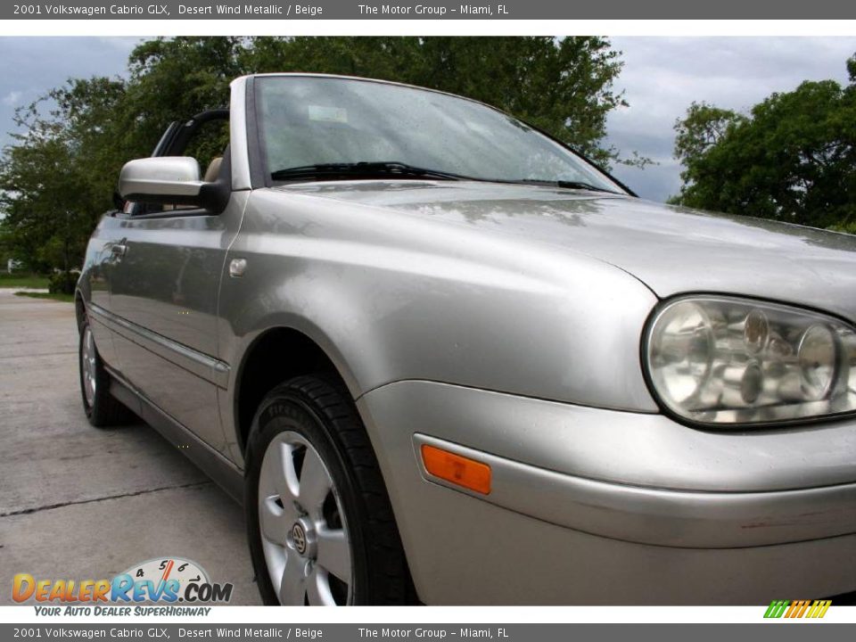 2001 Volkswagen Cabrio GLX Desert Wind Metallic / Beige Photo #25