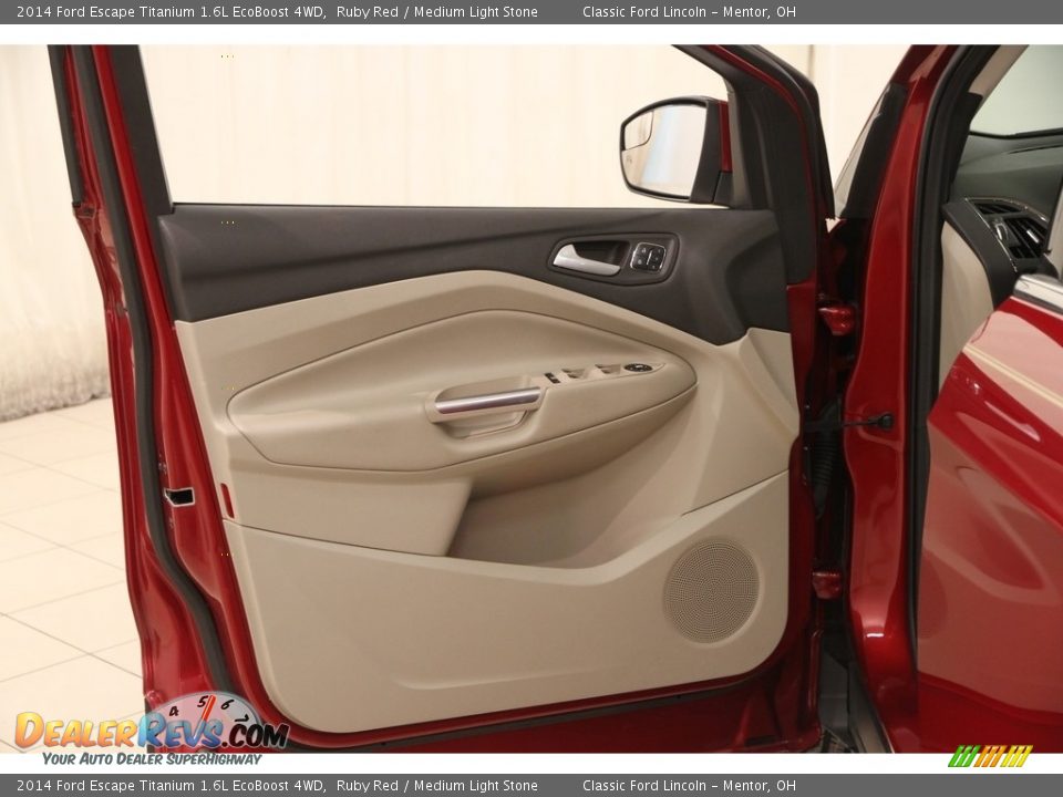 2014 Ford Escape Titanium 1.6L EcoBoost 4WD Ruby Red / Medium Light Stone Photo #4