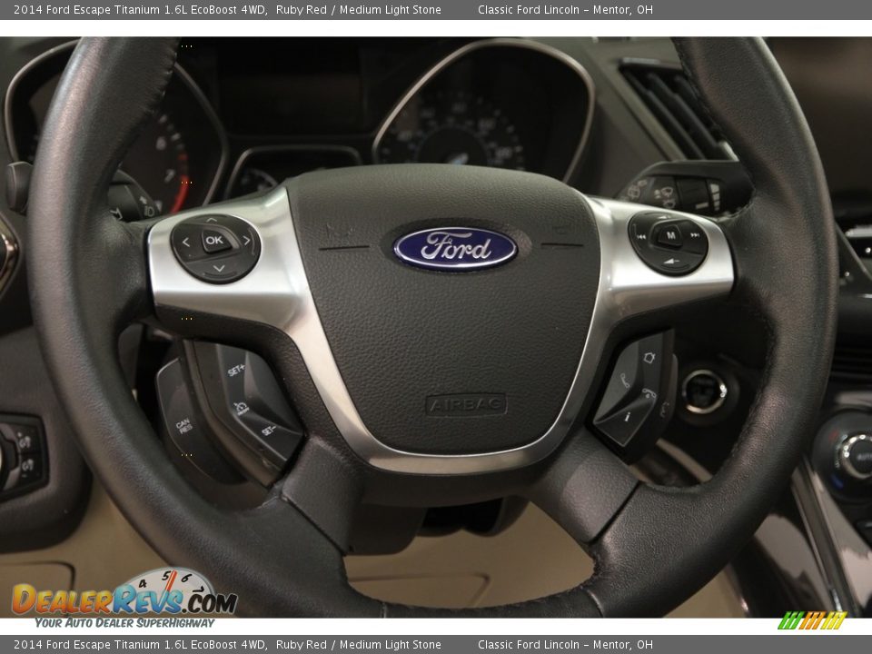 2014 Ford Escape Titanium 1.6L EcoBoost 4WD Ruby Red / Medium Light Stone Photo #6