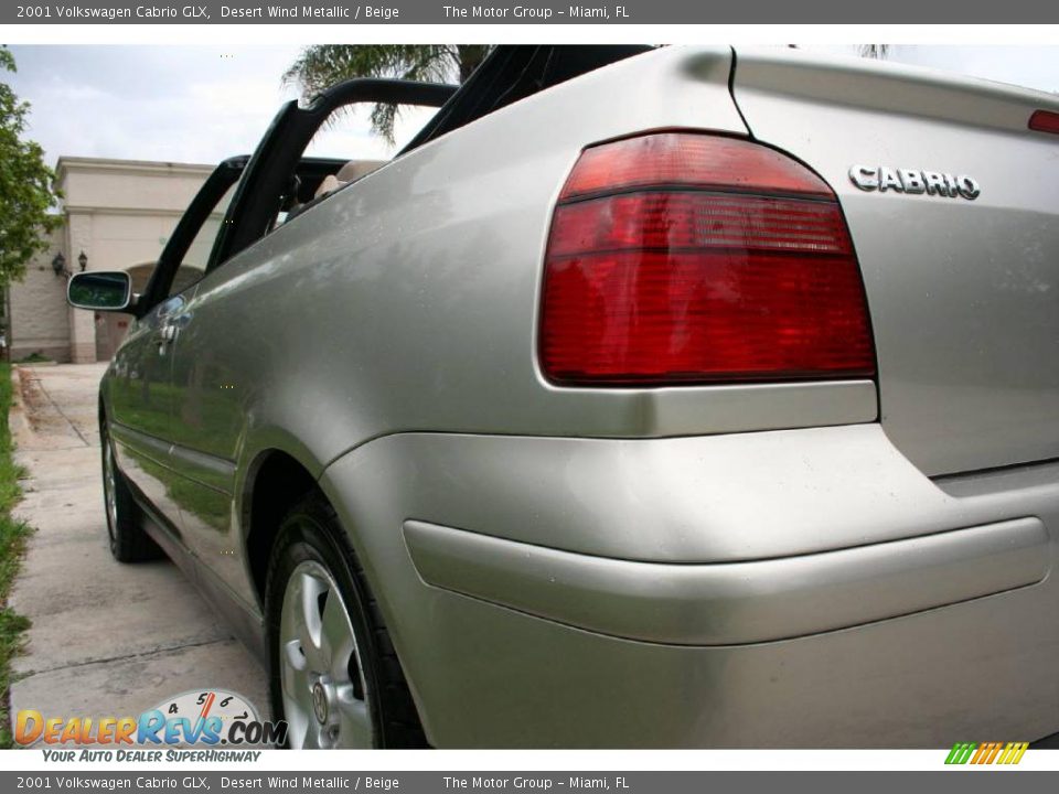 2001 Volkswagen Cabrio GLX Desert Wind Metallic / Beige Photo #27