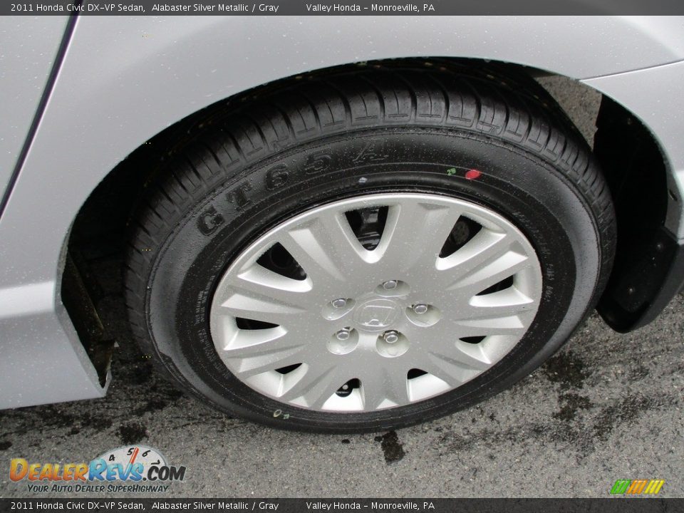 2011 Honda Civic DX-VP Sedan Alabaster Silver Metallic / Gray Photo #3