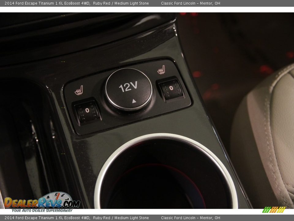 2014 Ford Escape Titanium 1.6L EcoBoost 4WD Ruby Red / Medium Light Stone Photo #13