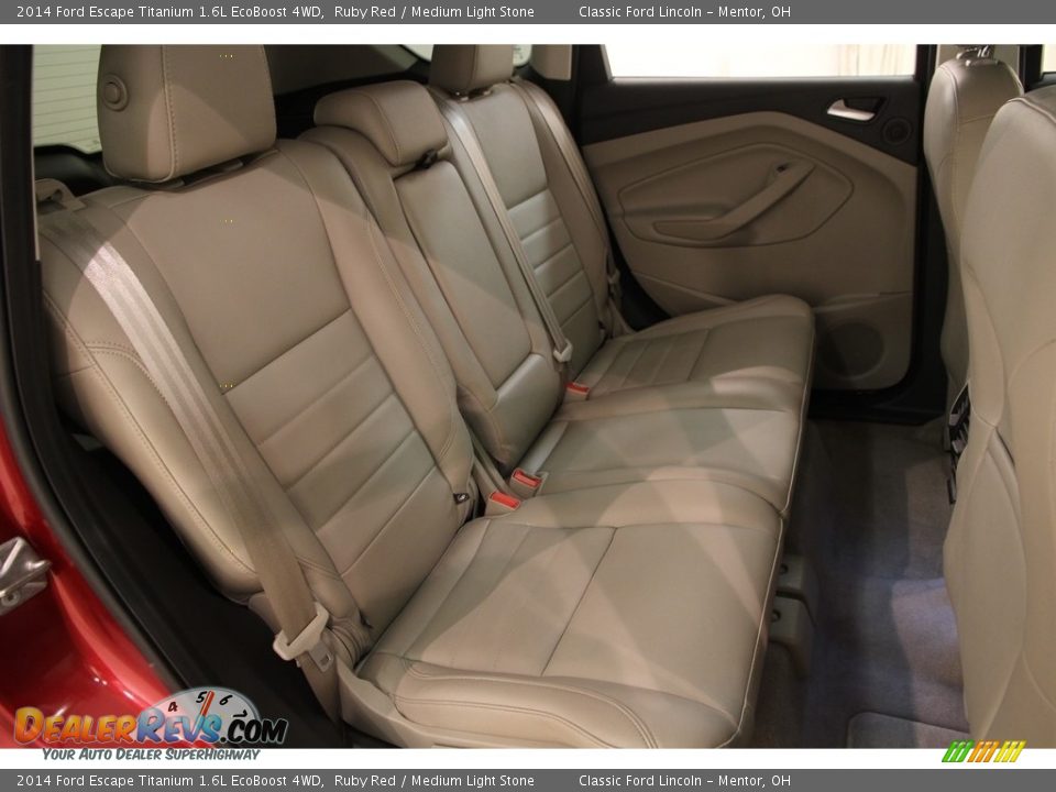 2014 Ford Escape Titanium 1.6L EcoBoost 4WD Ruby Red / Medium Light Stone Photo #15