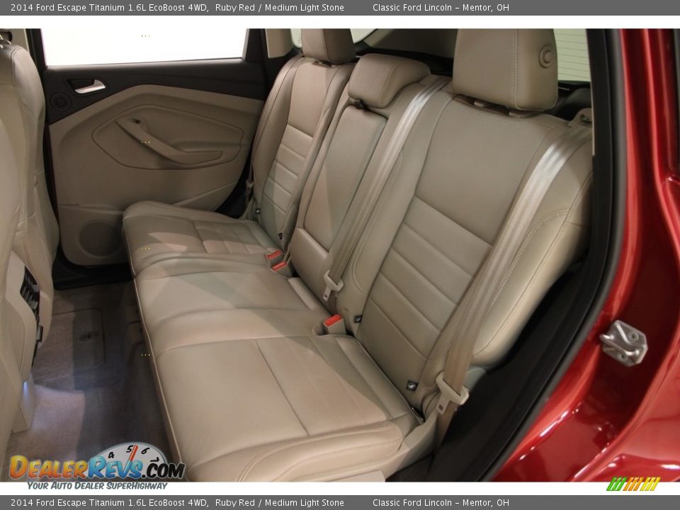 2014 Ford Escape Titanium 1.6L EcoBoost 4WD Ruby Red / Medium Light Stone Photo #16