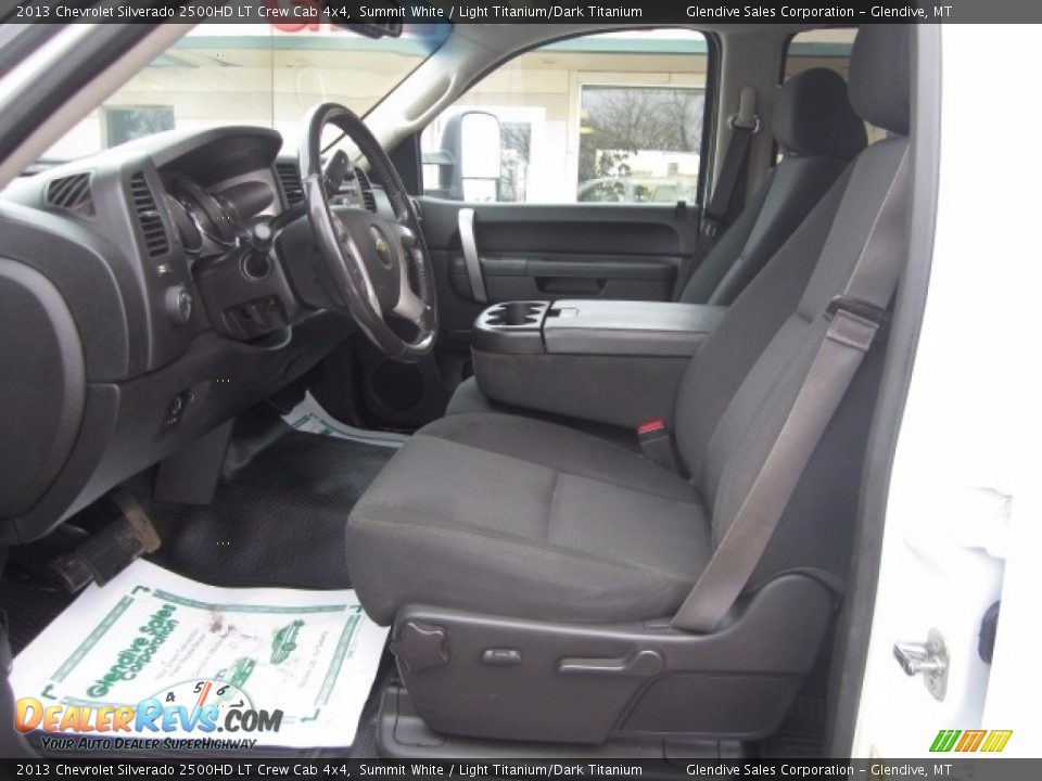 2013 Chevrolet Silverado 2500HD LT Crew Cab 4x4 Summit White / Light Titanium/Dark Titanium Photo #13