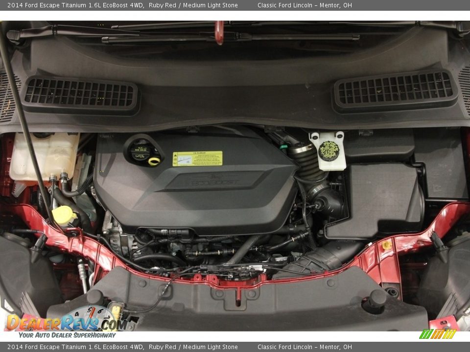 2014 Ford Escape Titanium 1.6L EcoBoost 4WD Ruby Red / Medium Light Stone Photo #18