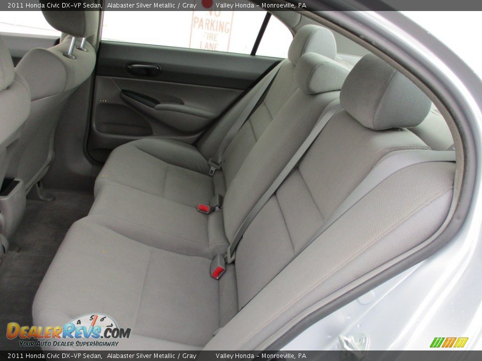 2011 Honda Civic DX-VP Sedan Alabaster Silver Metallic / Gray Photo #12