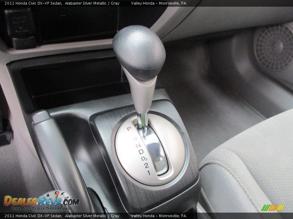 2011 Honda Civic DX-VP Sedan Alabaster Silver Metallic / Gray Photo #14