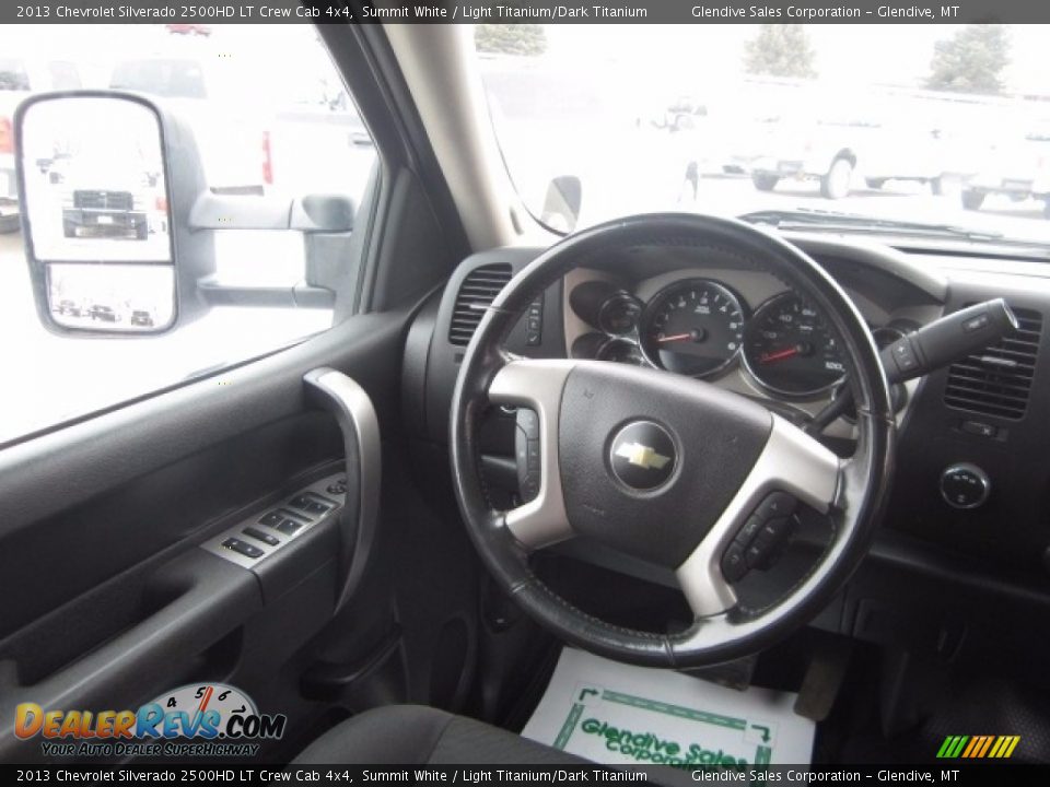 2013 Chevrolet Silverado 2500HD LT Crew Cab 4x4 Summit White / Light Titanium/Dark Titanium Photo #20