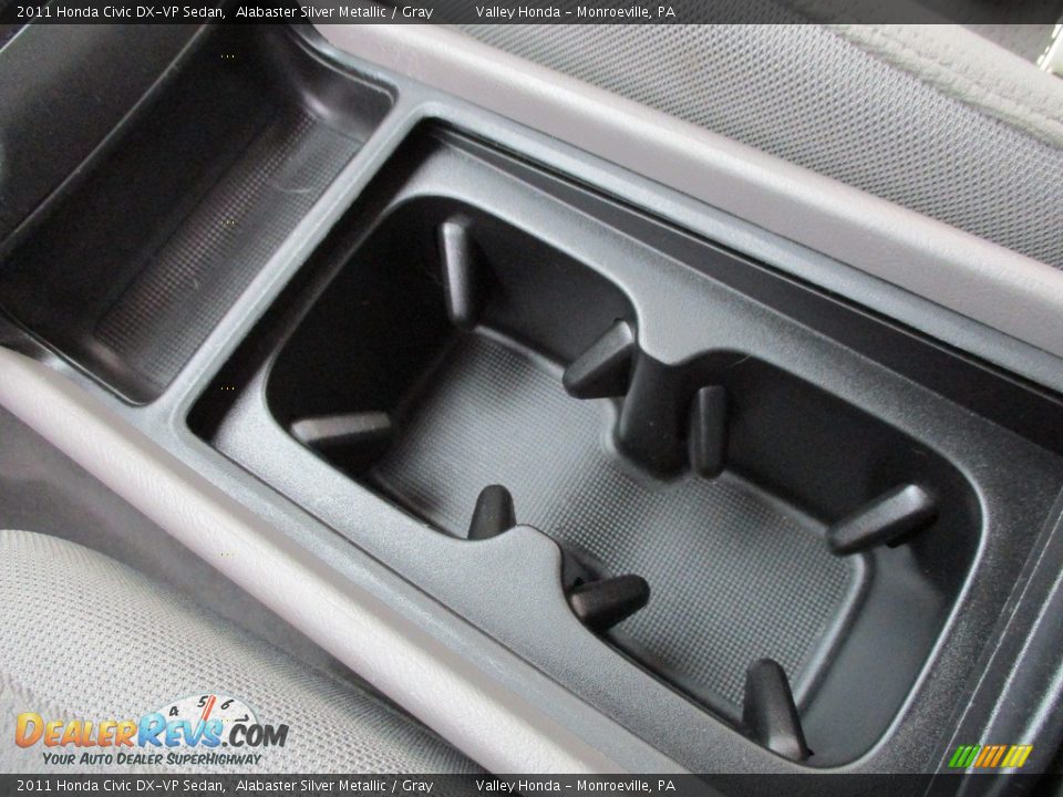 2011 Honda Civic DX-VP Sedan Alabaster Silver Metallic / Gray Photo #16