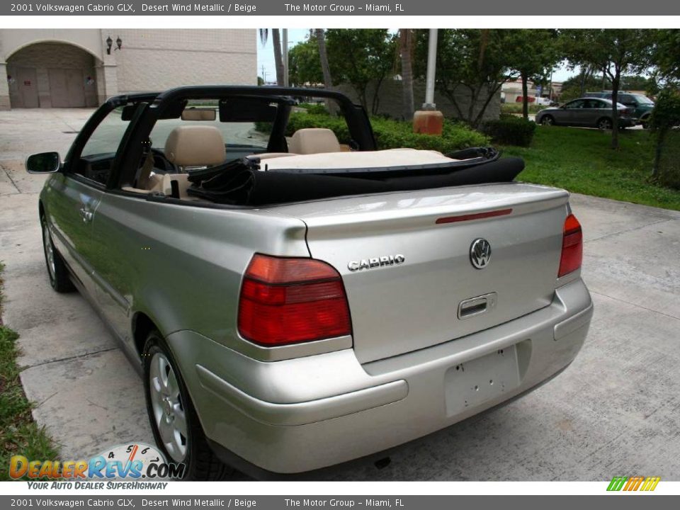 2001 Volkswagen Cabrio GLX Desert Wind Metallic / Beige Photo #31