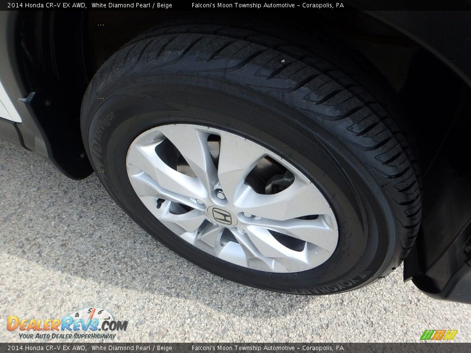 2014 Honda CR-V EX AWD White Diamond Pearl / Beige Photo #9