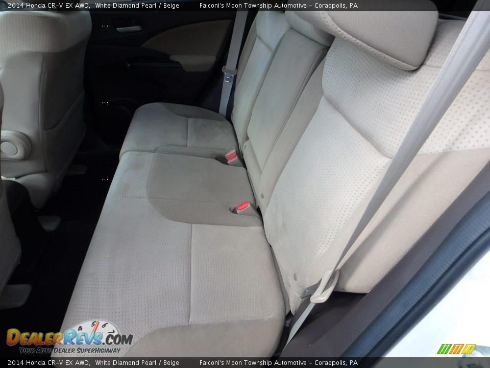 2014 Honda CR-V EX AWD White Diamond Pearl / Beige Photo #16