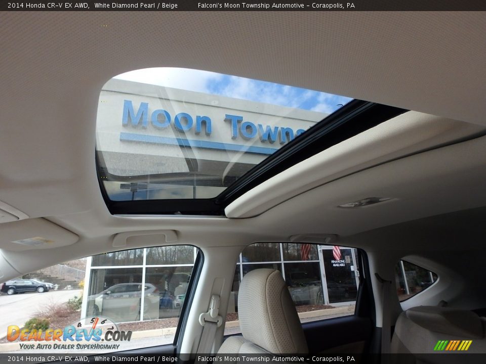 2014 Honda CR-V EX AWD White Diamond Pearl / Beige Photo #20