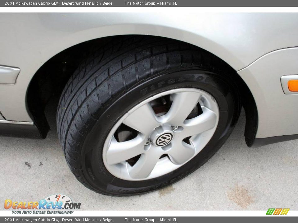 2001 Volkswagen Cabrio GLX Desert Wind Metallic / Beige Photo #34