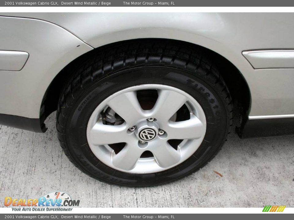 2001 Volkswagen Cabrio GLX Desert Wind Metallic / Beige Photo #36
