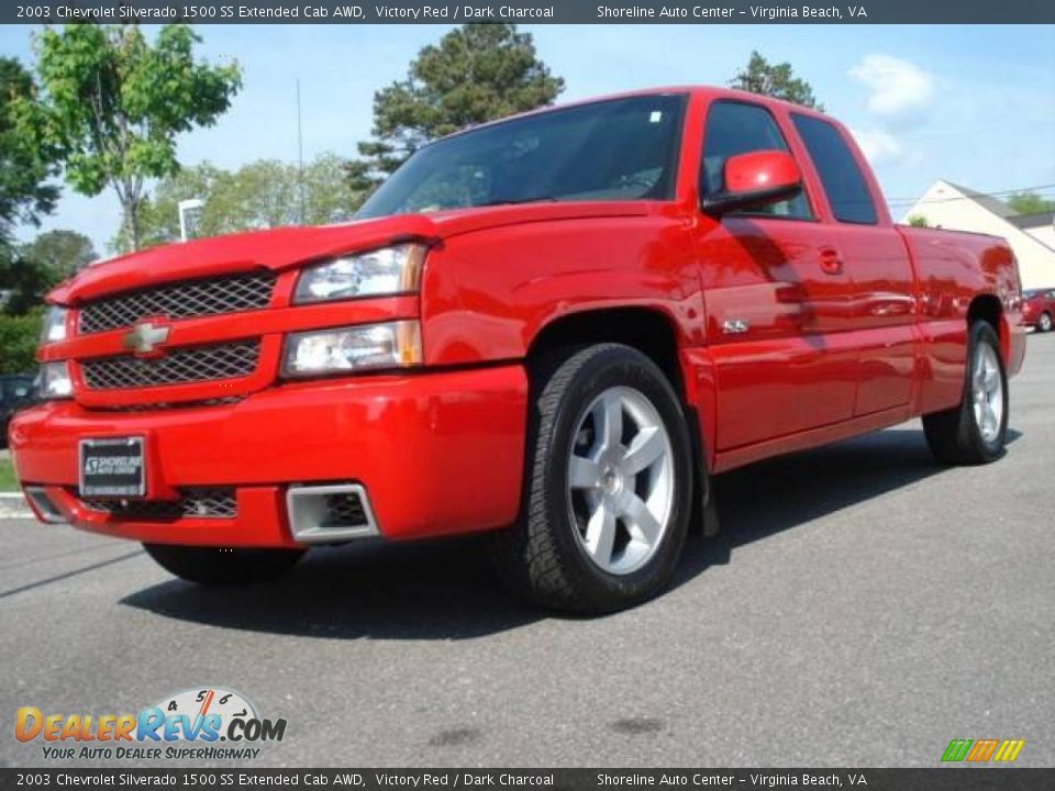 2003 Chevrolet Silverado 1500 SS Extended Cab AWD Victory Red / Dark Charcoal Photo #1