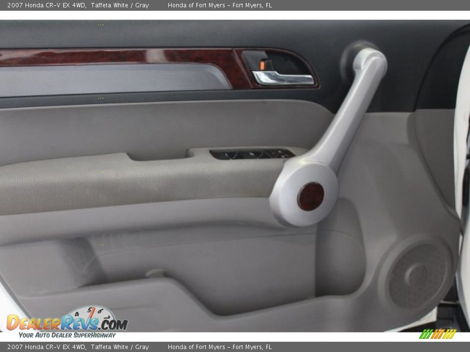 2007 Honda CR-V EX 4WD Taffeta White / Gray Photo #7