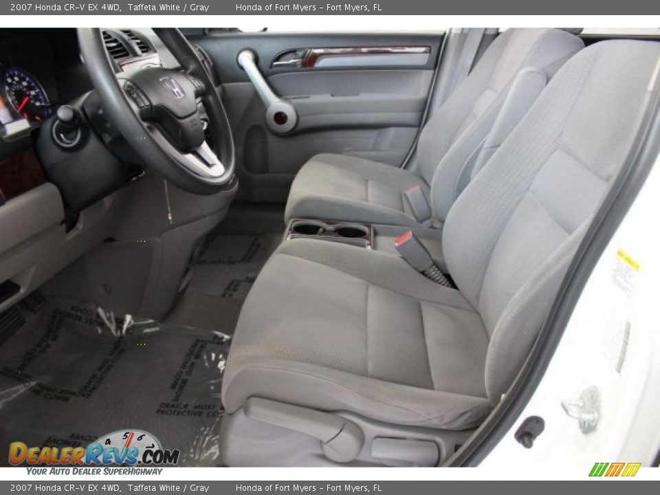 2007 Honda CR-V EX 4WD Taffeta White / Gray Photo #9