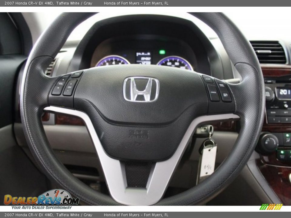 2007 Honda CR-V EX 4WD Taffeta White / Gray Photo #11