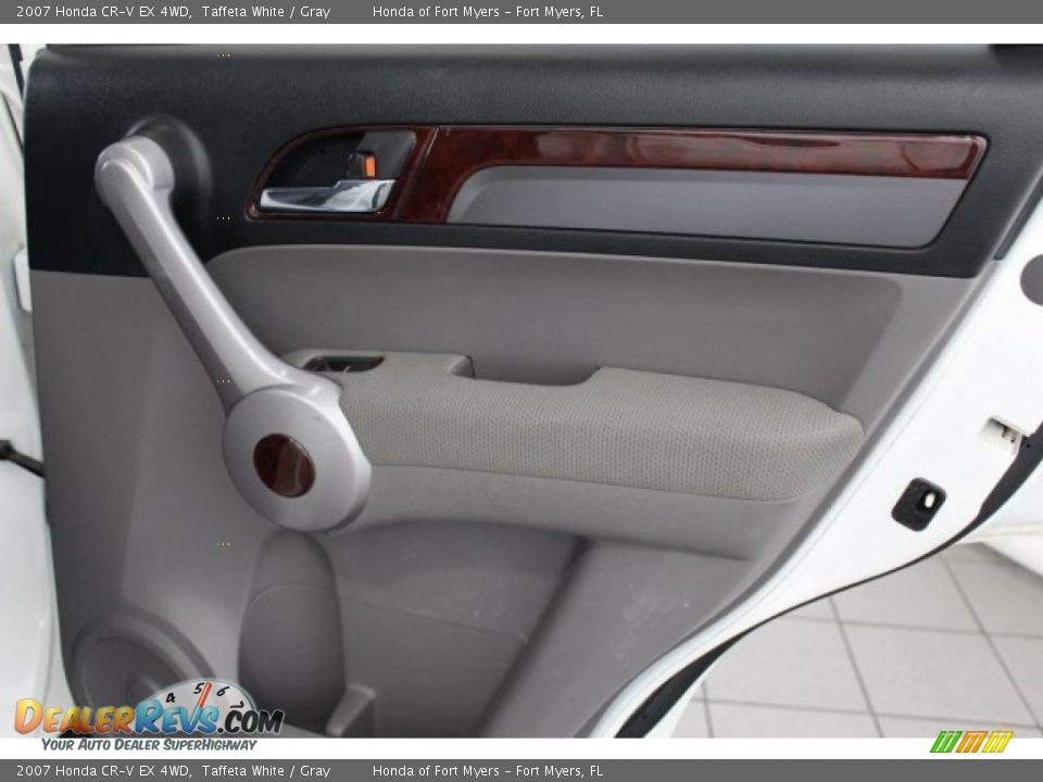 2007 Honda CR-V EX 4WD Taffeta White / Gray Photo #25