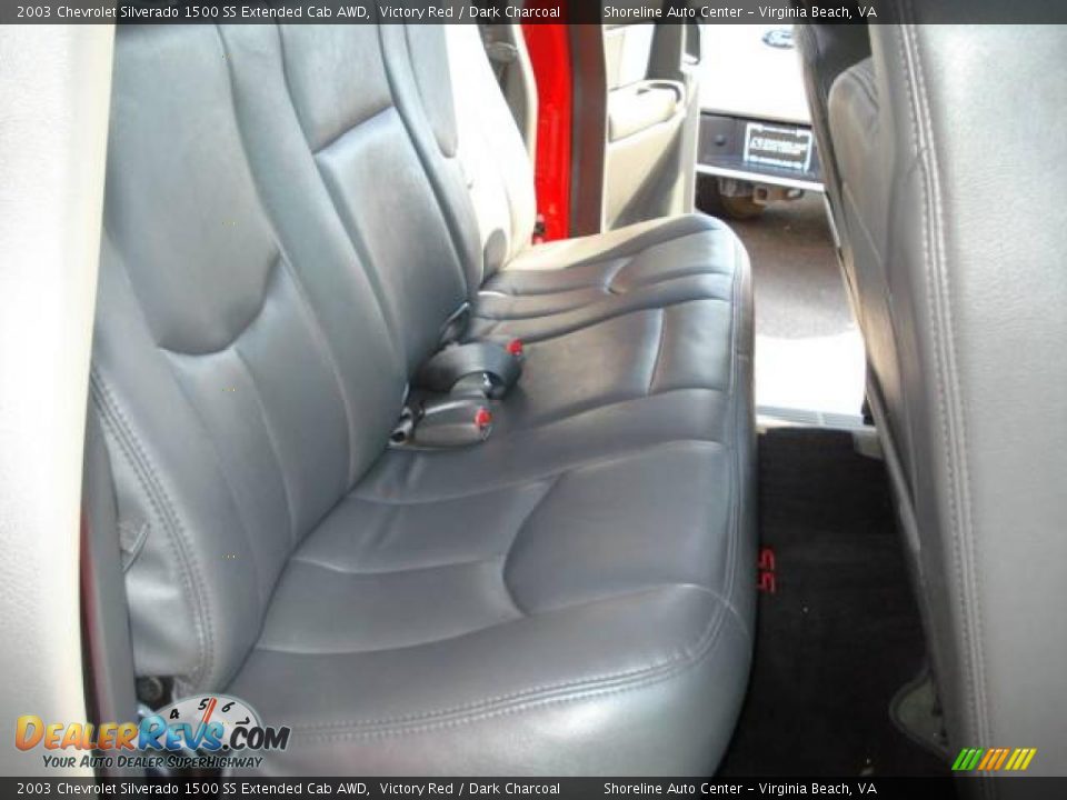 2003 Chevrolet Silverado 1500 SS Extended Cab AWD Victory Red / Dark Charcoal Photo #10