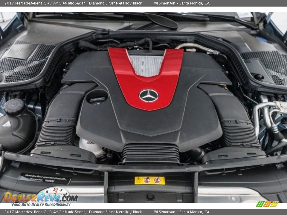 2017 Mercedes-Benz C 43 AMG 4Matic Sedan 3.0 Liter AMG DI biturbo DOHC 24-Valve VVT V6 Engine Photo #10