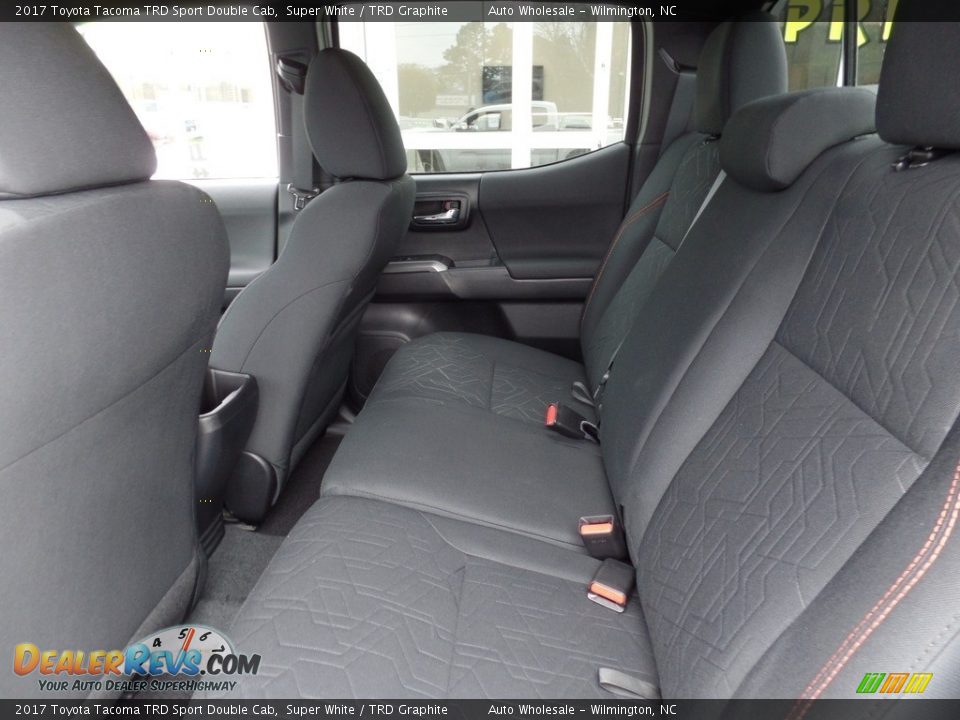 Rear Seat of 2017 Toyota Tacoma TRD Sport Double Cab Photo #12