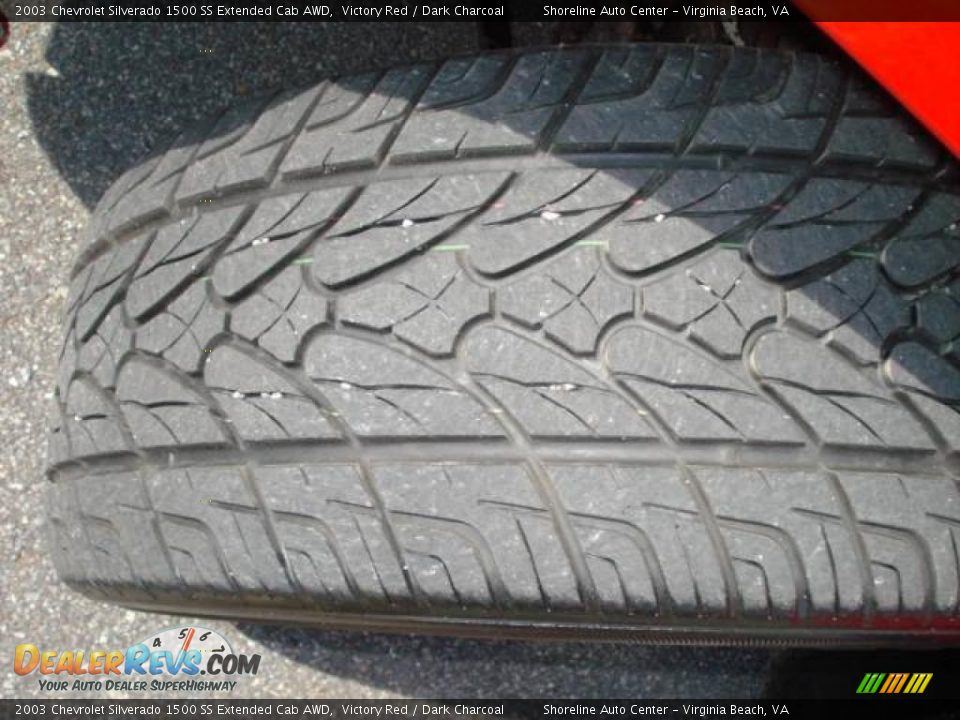 2003 Chevrolet Silverado 1500 SS Extended Cab AWD Victory Red / Dark Charcoal Photo #25