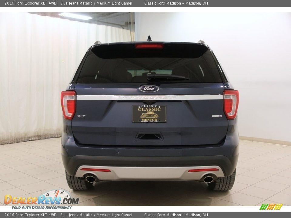 2016 Ford Explorer XLT 4WD Blue Jeans Metallic / Medium Light Camel Photo #18