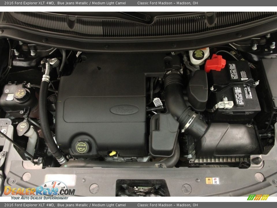 2016 Ford Explorer XLT 4WD Blue Jeans Metallic / Medium Light Camel Photo #19