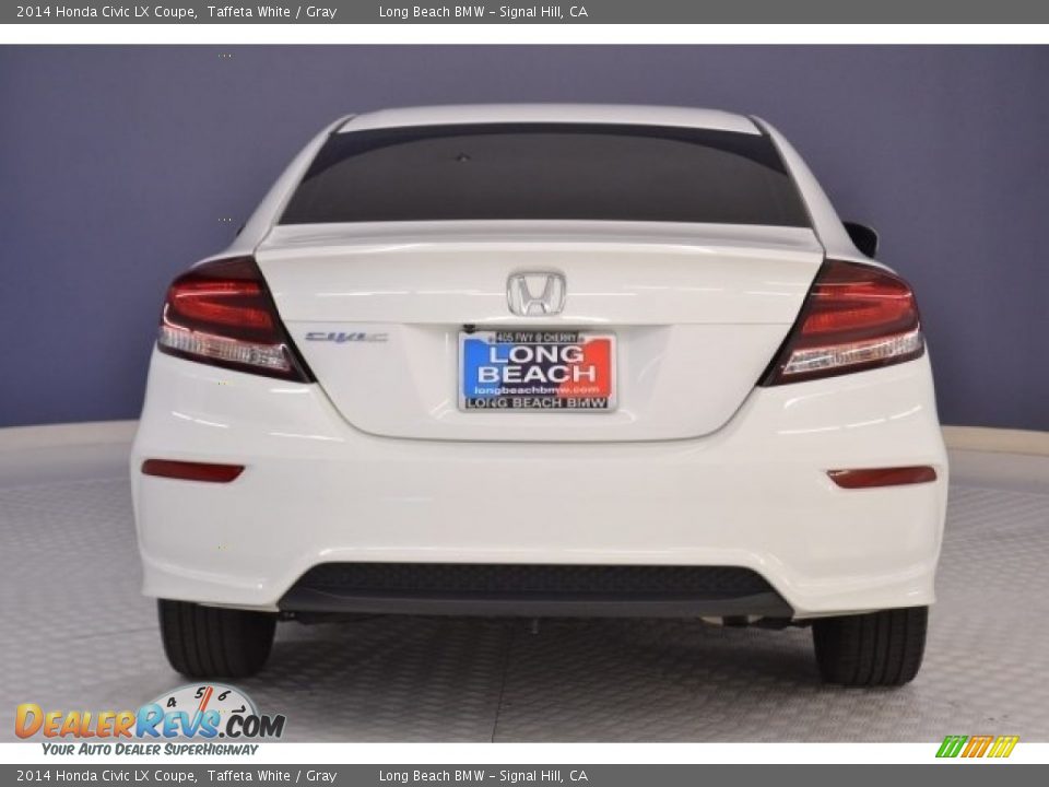 2014 Honda Civic LX Coupe Taffeta White / Gray Photo #6