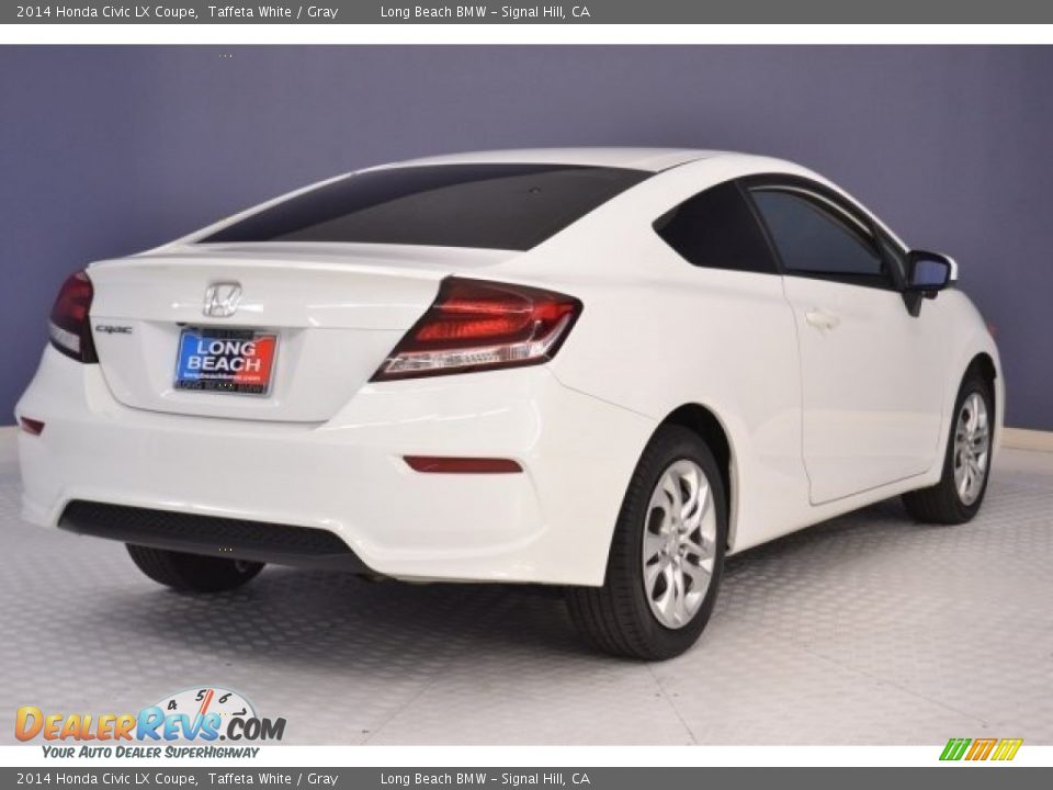 2014 Honda Civic LX Coupe Taffeta White / Gray Photo #7