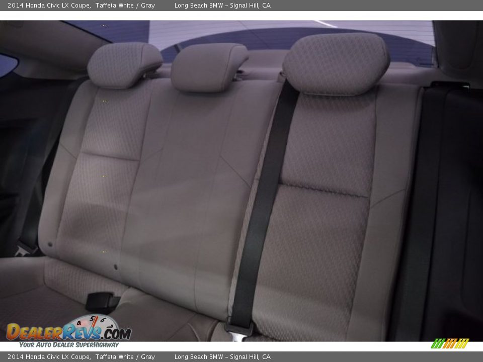 2014 Honda Civic LX Coupe Taffeta White / Gray Photo #13