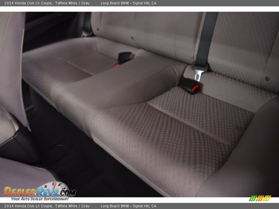 2014 Honda Civic LX Coupe Taffeta White / Gray Photo #14