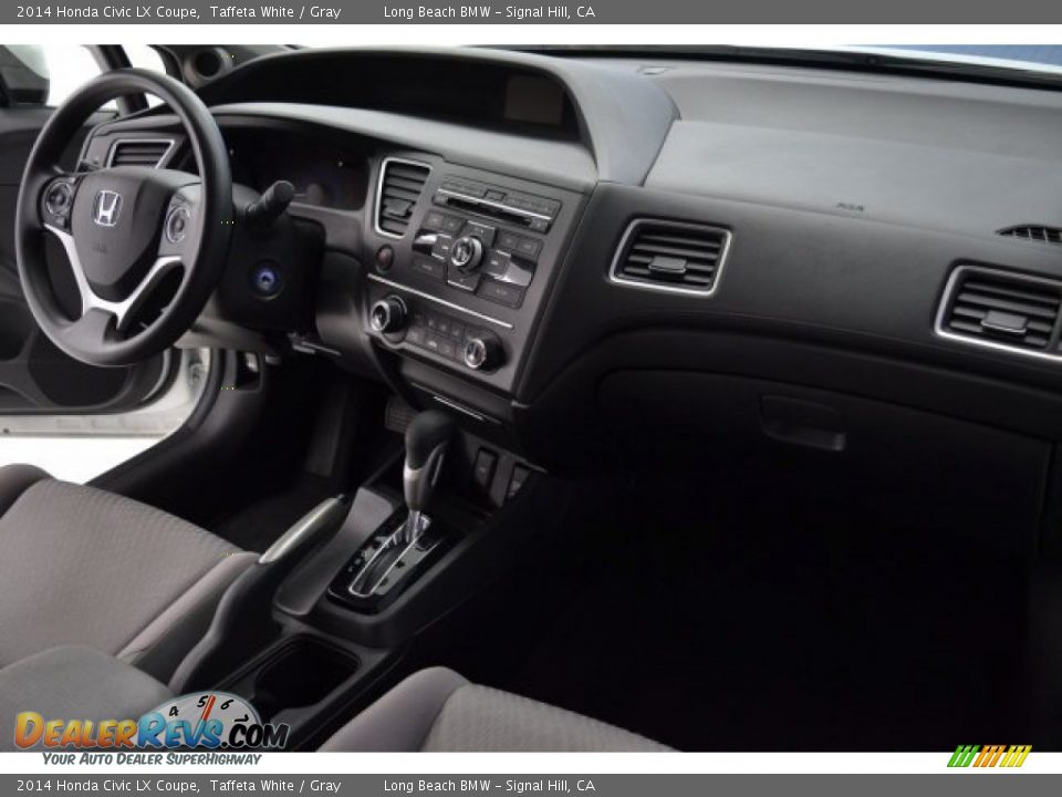 2014 Honda Civic LX Coupe Taffeta White / Gray Photo #16