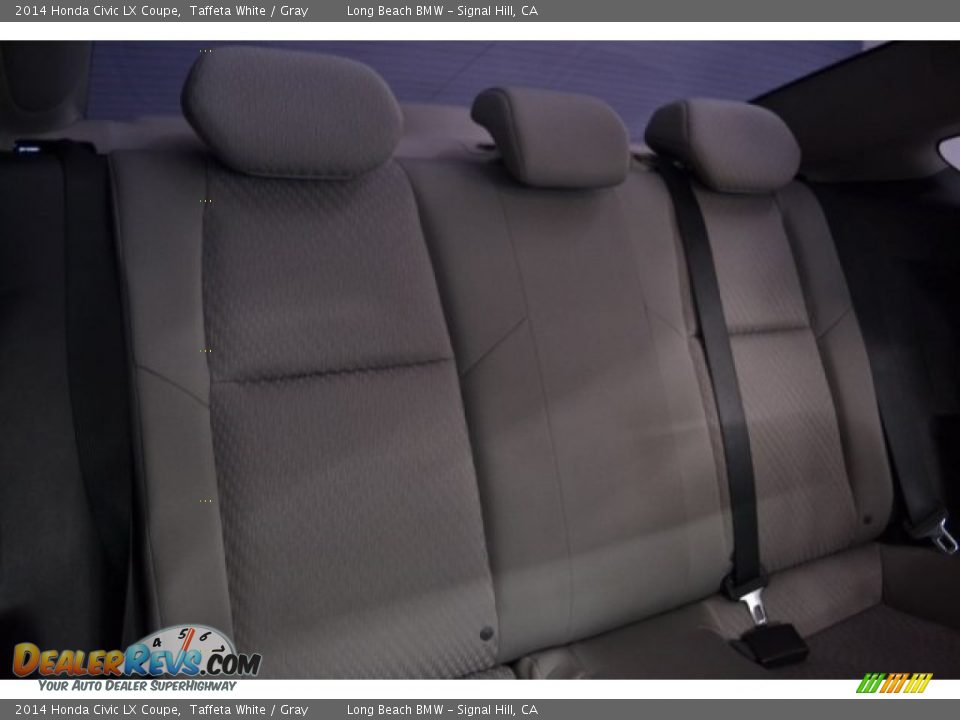 2014 Honda Civic LX Coupe Taffeta White / Gray Photo #18