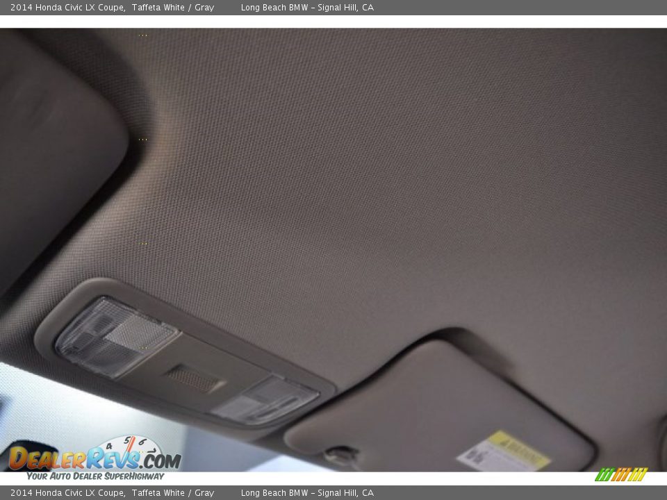 2014 Honda Civic LX Coupe Taffeta White / Gray Photo #25