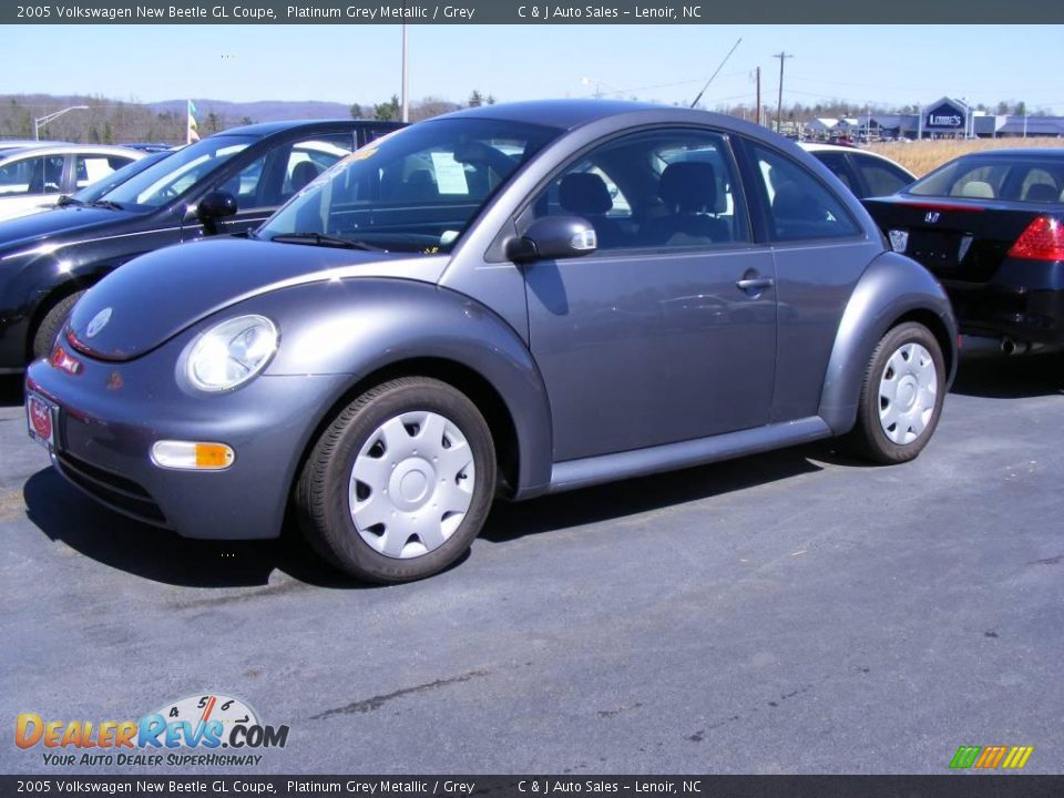 2005 Volkswagen New Beetle GL Coupe Platinum Grey Metallic / Grey Photo #6