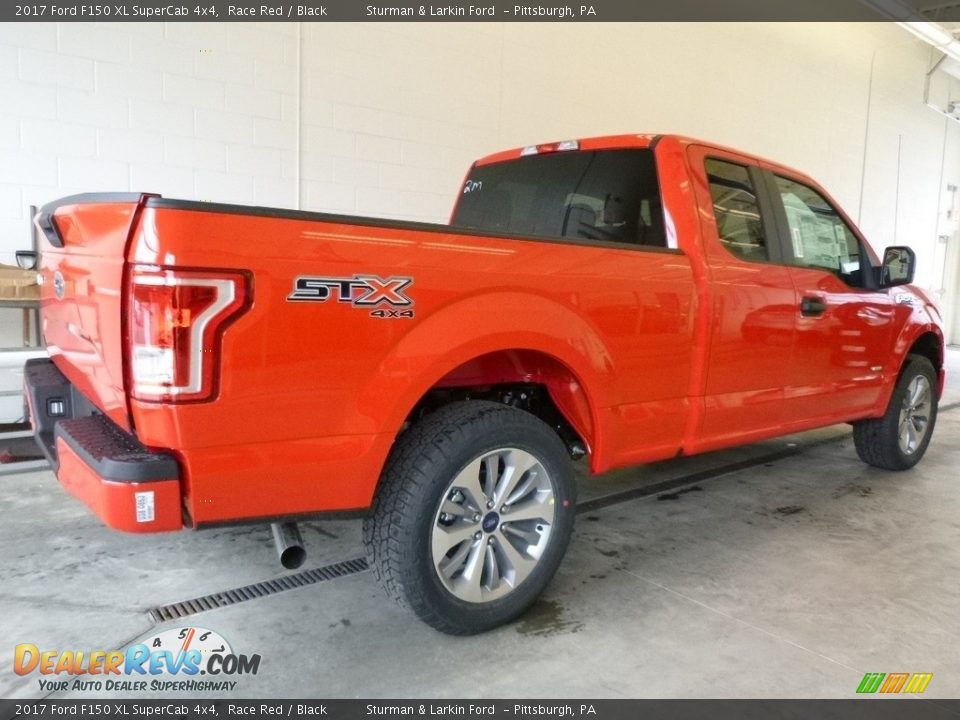 2017 Ford F150 XL SuperCab 4x4 Race Red / Black Photo #2