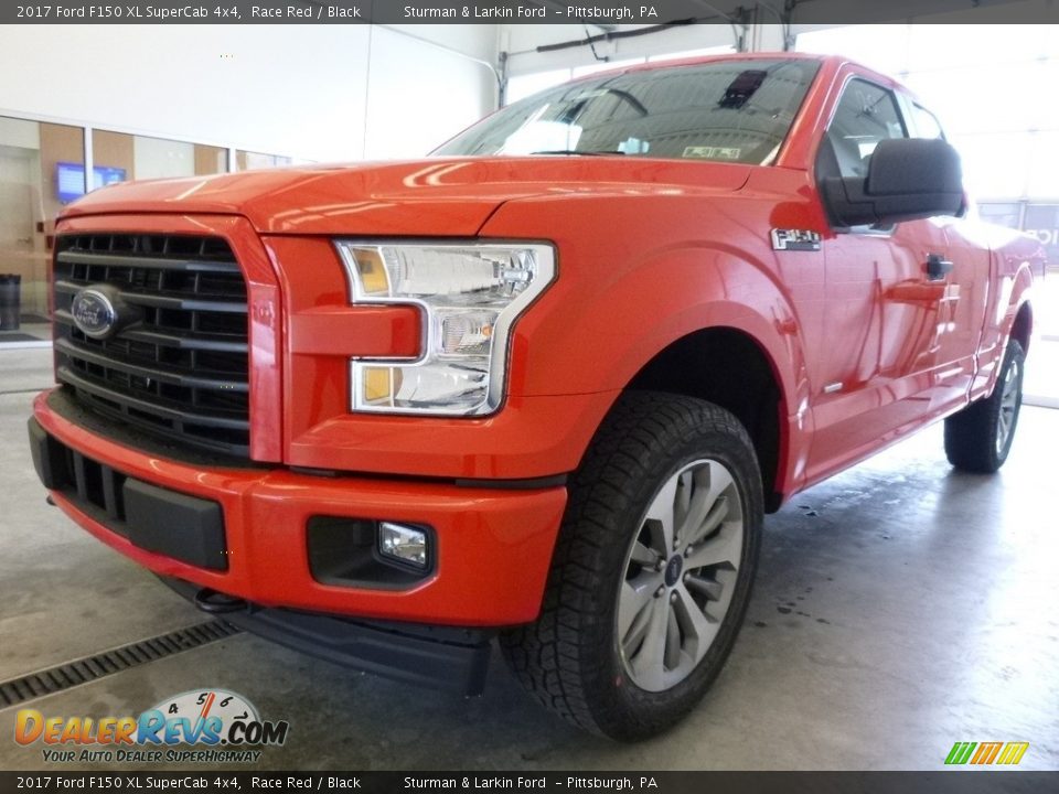 2017 Ford F150 XL SuperCab 4x4 Race Red / Black Photo #4