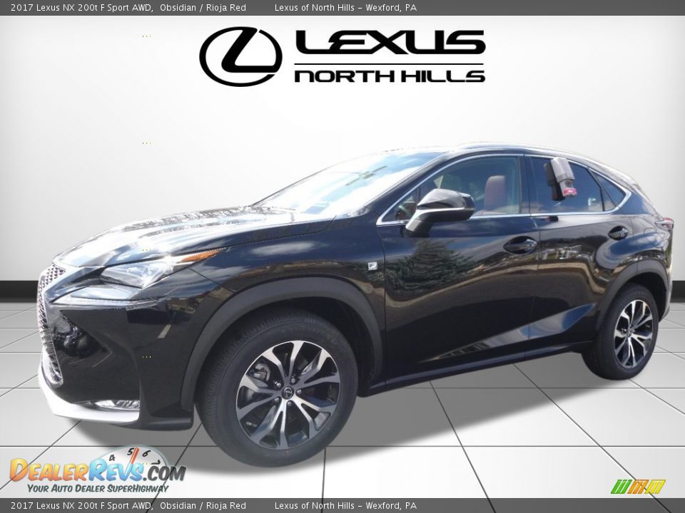 2017 Lexus NX 200t F Sport AWD Obsidian / Rioja Red Photo #4
